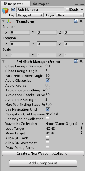 Path manager with Rain indie